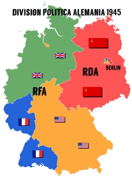 DivisiÃ³n polÃ­tica Alemania 1945
