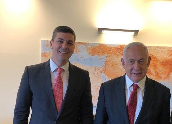Archivo. Santiago Peña y Benjamín Netanyahu.